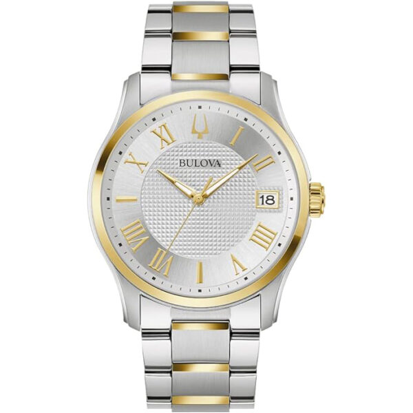 Bulova Men Wilton Watch 98B391, Gold And Sliver<br> 